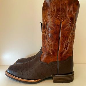 Ariat Exotics Genuine Ostrich Leather Boots Size 13